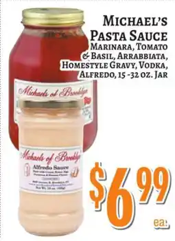 Trade Fair Supermarket MICHAEL'S PASTA SAUCE offer