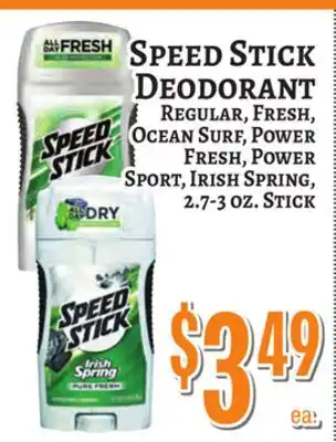 Trade Fair Supermarket SPEED STICK DEODORANT offer