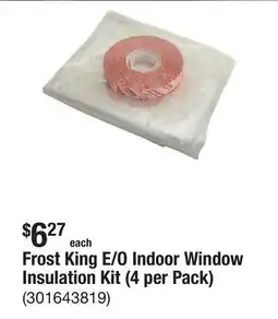 The Home Depot Frost King E/O Indoor Window Insulation Kit (4 per Pack) offer