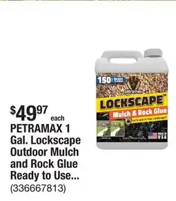 The Home Depot PETRAMAX 1 Gal. Lockscape Outdoor Mulch and Rock Glue Ready to Use for Landscaping offer