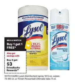 CVS Lysol disinfectant spray offer