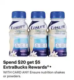 CVS Ensure nutrition shakes or powders offer