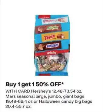 CVS Hershey's seasonal large jumbo giant bags offer
