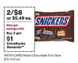 CVS Snickers Mars Chocolate Fun Size offer