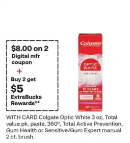 CVS Colgate Optic White offer
