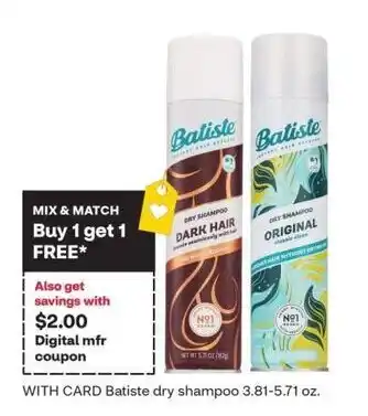 CVS Batiste dry shampoo offer