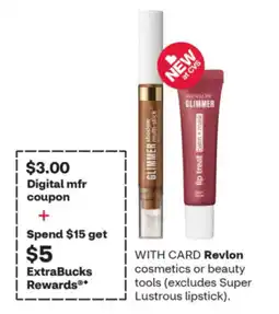 CVS Revlon Glimmer shadow multi-stick and lip treat balm + mask offer