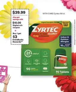 CVS Zyrtec Allergy offer