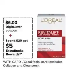 CVS L'Oreal Paris Revitalift Anti-Wrinkle + Firming Moisturizer offer