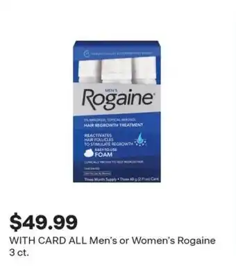 CVS All Men's or Women's Rogaine offer