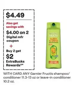 CVS Garnier Fructis Sleek & Shine offer