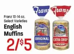 Maceys Franz english muffins offer