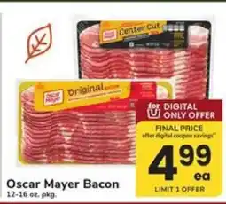 Safeway Oscar Mayer Bacon offer