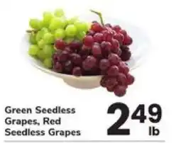 Safeway Green Seedless Grapes, Red Seedless Grapes offer