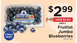 ShopRite Fruitist Jumbo Blueberries offer