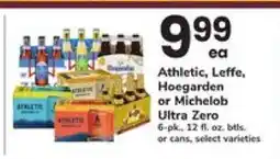 Safeway Athletic, Leffe, Hoegarden or Michelob Ultra Zero offer