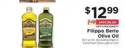 ShopRite Filippo Berio Olive Oil offer