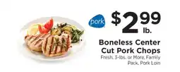 ShopRite Boneless Center Cut Pork Chops offer
