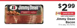 ShopRite Jimmy Dean Bacon offer