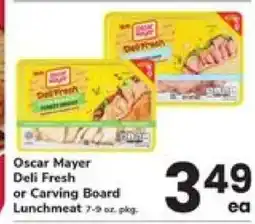 Safeway Oscar Mayer Deli Fresh or Carving Board Lunchmeat offer
