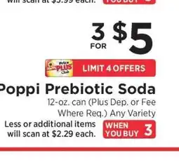ShopRite Poppi Prebiotic Soda offer
