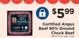 ShopRite Certified Angus Beef 80% Ground Chuck Beef offer