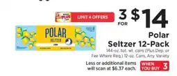 ShopRite Polar Seltzer 12-Pack offer