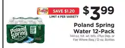 ShopRite Poland Spring Water 12-Pack offer