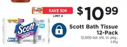 ShopRite Scott Bath Tissue 12-Pack offer