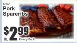 Key Food Pork Spareribs offer