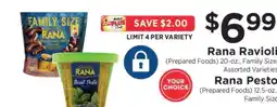 ShopRite Rana Ravioli / Rana Pesto offer