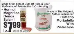 Key Food Hormel Magnifico Genoa Salami offer