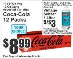 Key Food Coca-Cola 12 Packs offer