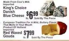 Key Food King's Choice Danish Blue Cheese offer