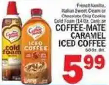 C Town Coffee mate iced coffee offer