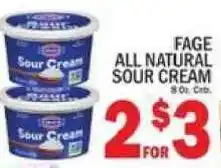 C Town Fage all natural sour cream offer