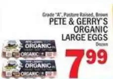 C Town Pete & Gerry's organic large eggs offer