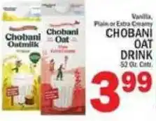 C Town Chobani oat drink offer