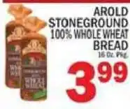 C Town Arold Stoneground 100% Whole Wheat Bread offer