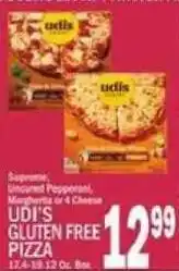 C Town Udi's gluten free pizza offer