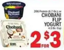 C Town Chobani Flip Yogurt offer