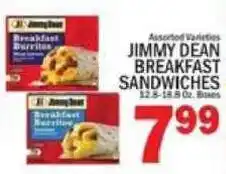 C Town Jimmy Dean breakfast sandwiches offer