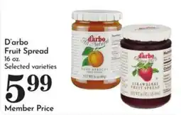 Pavilions D'arbo fruit spread offer