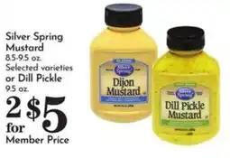 Pavilions Silver Spring Dijon Mustard or Dill Pickle Mustard offer