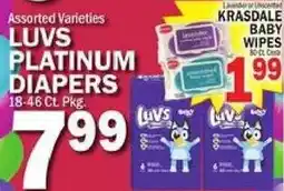 C Town Luvs platinum diapers offer