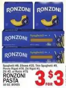 C Town Ronzoni pasta offer
