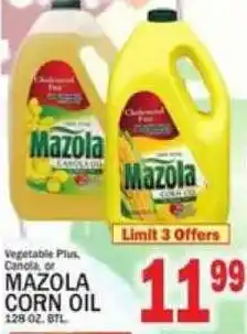 C Town Vegetable Plus, Canola, or Mazola Corn Oil offer