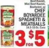 C Town Chef boyardee spaghetti & meatballs offer