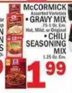C Town McCormick assorted varieties gravy mix chili seasoning mix offer