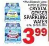 C Town Crystal Geyser sparkling water offer